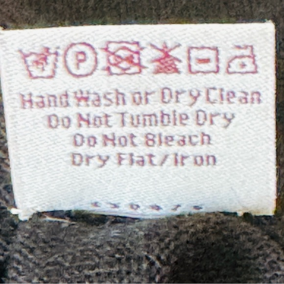 PURE ALPACA 100% Baby Alpaca Wool Black Knitted Handmade Sweater Size Medium - Picture 10 of 14